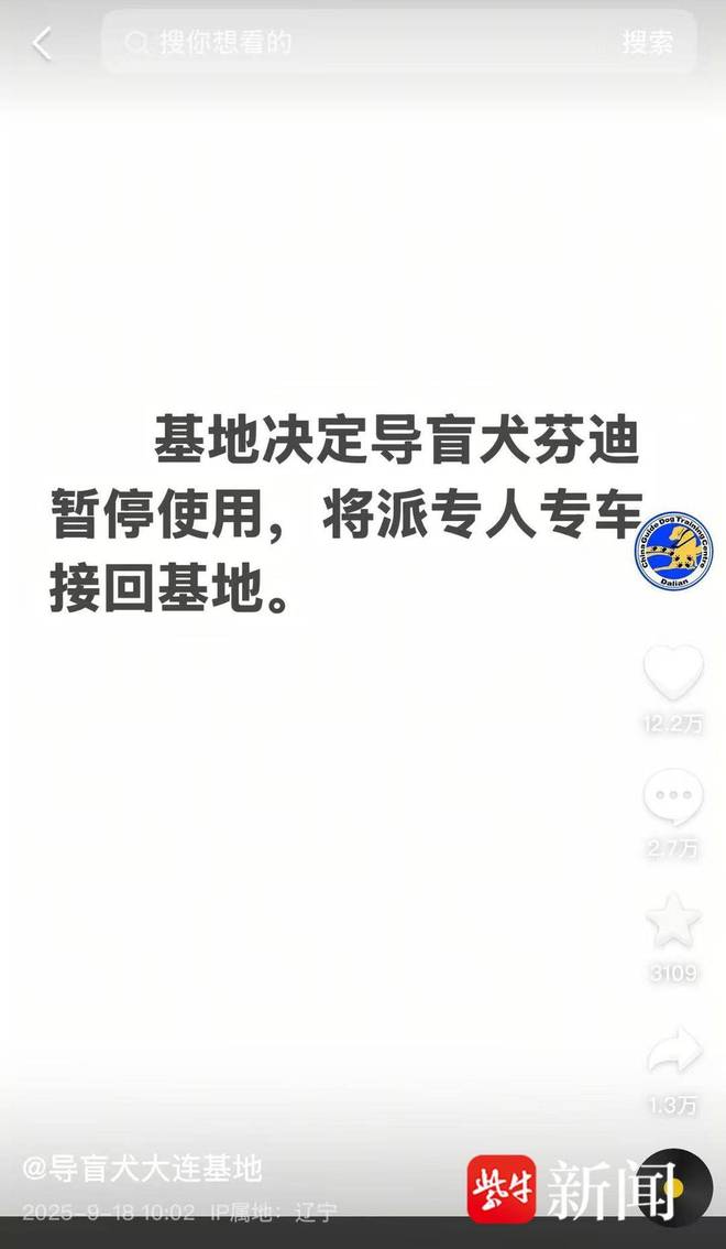 引争议业内人士：导盲犬能否登山需经专业综